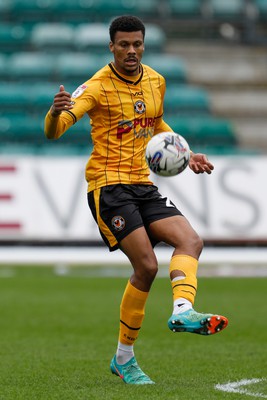 130424 - Newport County v Tranmere Rovers - Sky Bet League 2 -  Kyle Jameson of Newport County