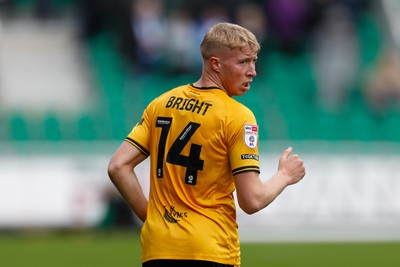 130424 - Newport County v Tranmere Rovers - Sky Bet League 2 -  Harrison Bright of Newport County