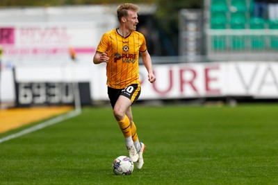 130424 - Newport County v Tranmere Rovers - Sky Bet League 2 -  Harry Charsley of Newport County