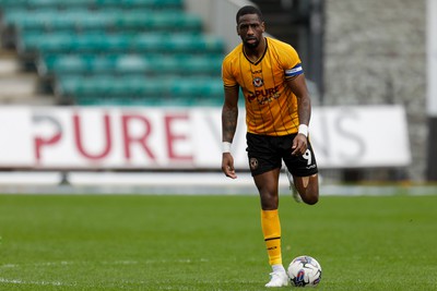 130424 - Newport County v Tranmere Rovers - Sky Bet League 2 -  Omar Bogle of Newport County