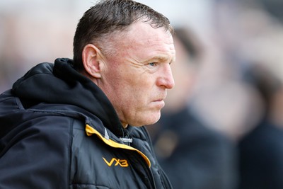 130424 - Newport County v Tranmere Rovers - Sky Bet League 2 -  Newport County Manager Graham Coughlan 