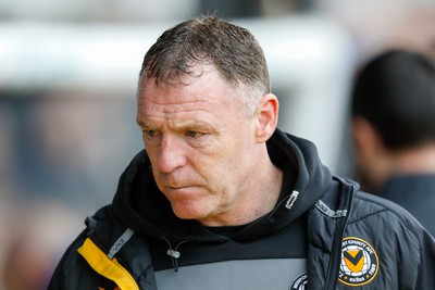 130424 - Newport County v Tranmere Rovers - Sky Bet League 2 -  Newport County Manager Graham Coughlan 