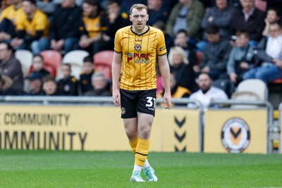 130424 - Newport County v Tranmere Rovers - Sky Bet League 2 -  Luke Jephcott of Newport County