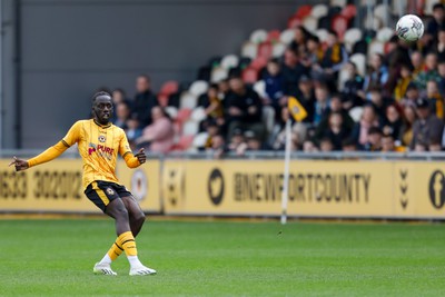 130424 - Newport County v Tranmere Rovers - Sky Bet League 2 -  Nelson Sanca of Newport County