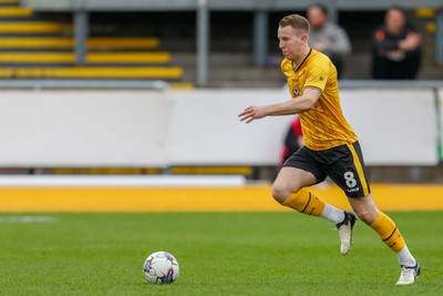 130424 - Newport County v Tranmere Rovers - Sky Bet League 2 -  Bryn Morris of Newport County