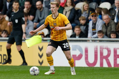 130424 - Newport County v Tranmere Rovers - Sky Bet League 2 -  Harry Charsley of Newport County