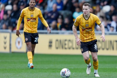 130424 - Newport County v Tranmere Rovers - Sky Bet League 2 -  Bryn Morris of Newport County