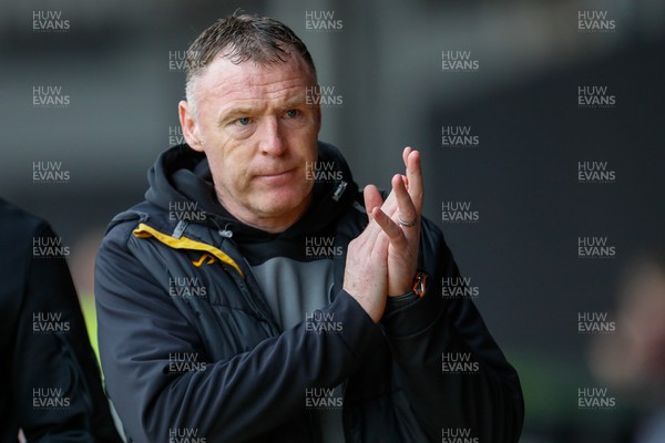 130424 - Newport County v Tranmere Rovers - Sky Bet League 2 -  Newport County Manager Graham Coughlan 