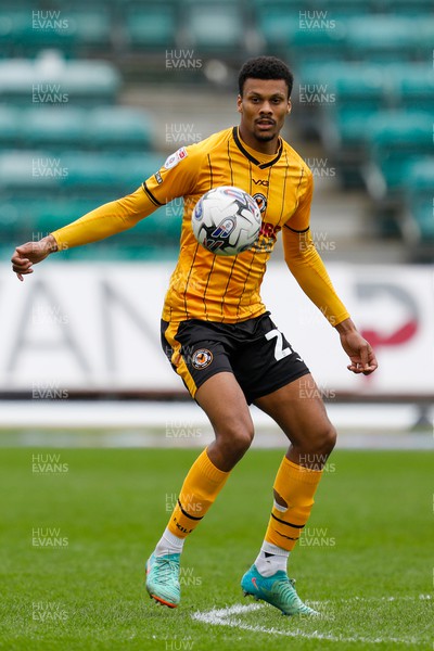 130424 - Newport County v Tranmere Rovers - Sky Bet League 2 -  Kyle Jameson of Newport County
