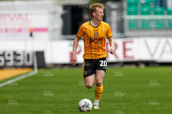 130424 - Newport County v Tranmere Rovers - Sky Bet League 2 -  Harry Charsley of Newport County