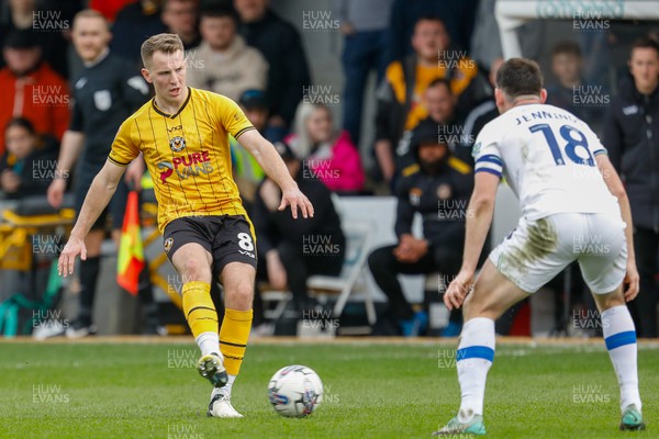 130424 - Newport County v Tranmere Rovers - Sky Bet League 2 -  Bryn Morris of Newport County