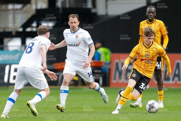 130424 - Newport County v Tranmere Rovers - Sky Bet League 2 -  Jac Norris of Newport County