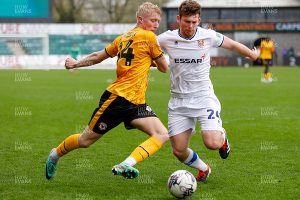 130424 - Newport County v Tranmere Rovers - Sky Bet League 2 -  Harrison Bright of Newport County