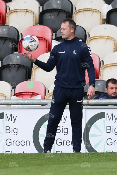 171020 - Newport County v Tranmere Rovers, Sky Bet League 2 - Newport County manager Michael Flynn during the match
