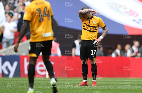 250519 - Newport County v Tranmere Rovers - SkyBet League Two Play-off Final - Dejected Scot Bennett of Newport County