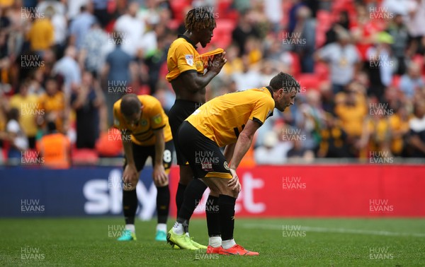 250519 - Newport County v Tranmere Rovers - SkyBet League Two Play-off Final - Dejected Padraig Amond of Newport County