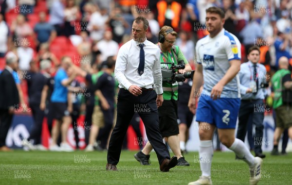 250519 - Newport County v Tranmere Rovers - SkyBet League Two Play-off Final - Dejected Newport County Manager Michael Flynn