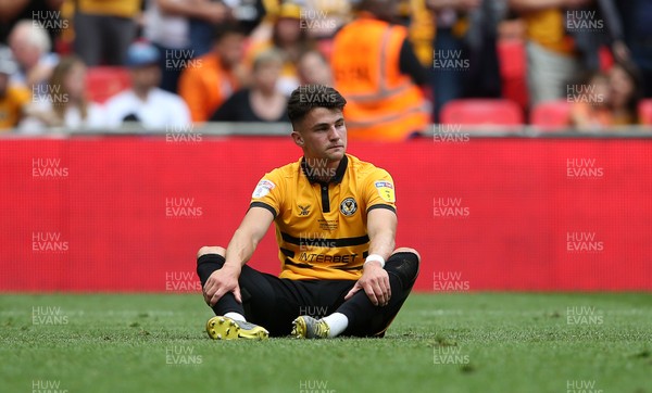 250519 - Newport County v Tranmere Rovers - SkyBet League Two Play-off Final - Dejected Regan Poole of Newport County