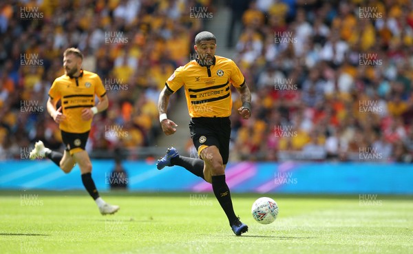 250519 - Newport County v Tranmere Rovers - SkyBet League Two Play-off Final - Joss Labadie of Newport County