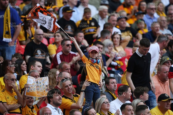 250519 - Newport County v Tranmere Rovers - SkyBet League Two Play-off Final - Newport fans