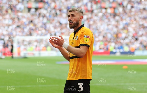 250519 - Newport County v Tranmere Rovers, Sky Bet League 2 Play-Off Final - Dan Butler of Newport County applauds the fans after Newport County lose to Tranmere Rovers in the League 2 Play Off Final
