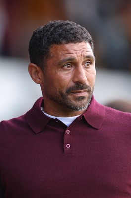 290826 Newport County v Tranmere Rovers, EFL Sky Bet League 2 - Newport County head coach Hayden Mullins