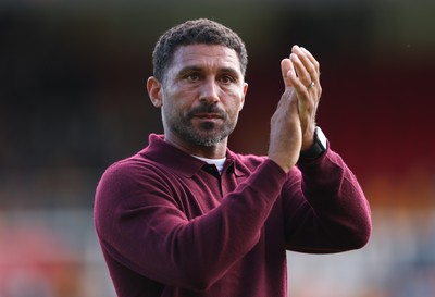 290826 Newport County v Tranmere Rovers, EFL Sky Bet League 2 - Newport County head coach Hayden Mullins at the end of the match