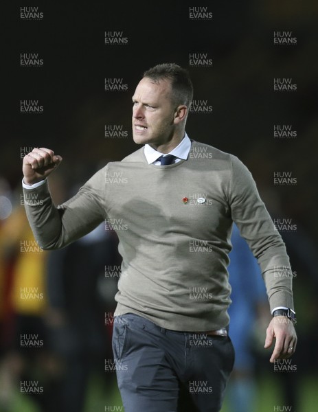 041117 - Newport County v Walsall, FA Cup First Round - Newport County manager Mike Flynn at the end of the match