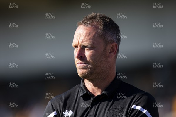 050822 - Newport County v Walsall - Sky Bet League 2 - Walsall manager Michael Flynn at full time