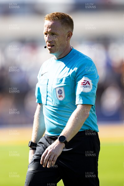 050822 - Newport County v Walsall - Sky Bet League 2 - Referee Alan Young during the second half