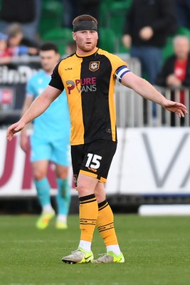 081125 - Newport County v Walsall - Sky Bet League 2 - Lee Jenkins of Newport County