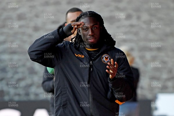 081125 - Newport County v Walsall - Sky Bet League 2 - Michael Reindorf of Newport County