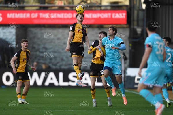 081125 - Newport County v Walsall - Sky Bet League 2 - Ben Lloyd of Newport County