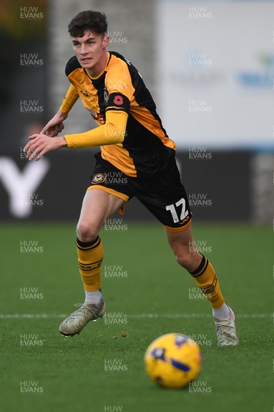 081125 - Newport County v Walsall - Sky Bet League 2 - Joe Thomas of Newport County