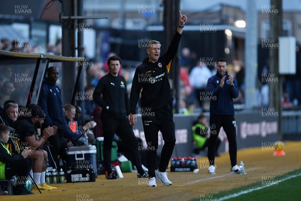 081125 - Newport County v Walsall - Sky Bet League 2 - Newport County Manager, David Hughes