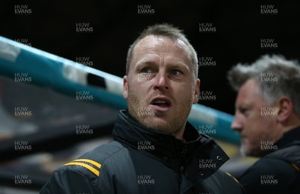 110220 - Newport County v Walsall - SkyBet League Two - Newport County Manager Michael Flynn