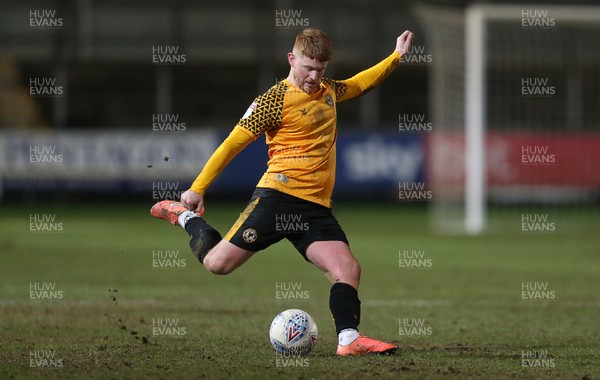 110220 - Newport County v Walsall - SkyBet League Two - Dale Gorman of Newport County