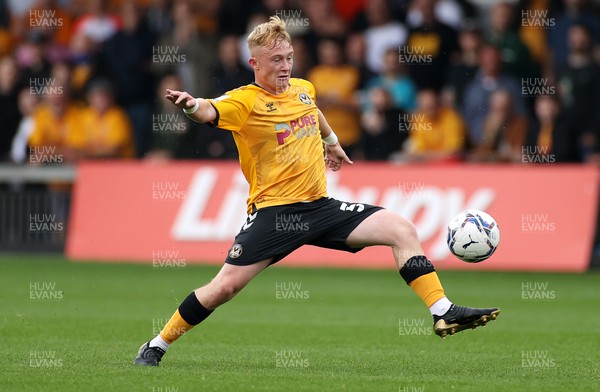 180921 - Newport County v Walsall - SkyBet League Two - Aneurin Livermore of Newport County