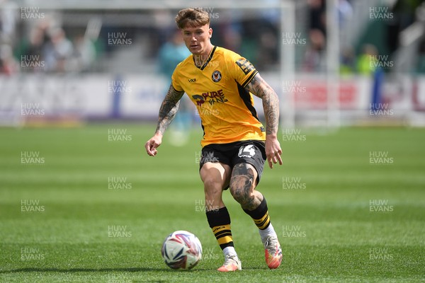 210425 - Newport County v Walsall - Sky Bet League 2 - Kai Whitmore of Newport County