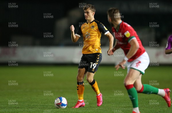 241120 - Newport County v Walsall - SkyBet League Two - Scott Twine of Newport County