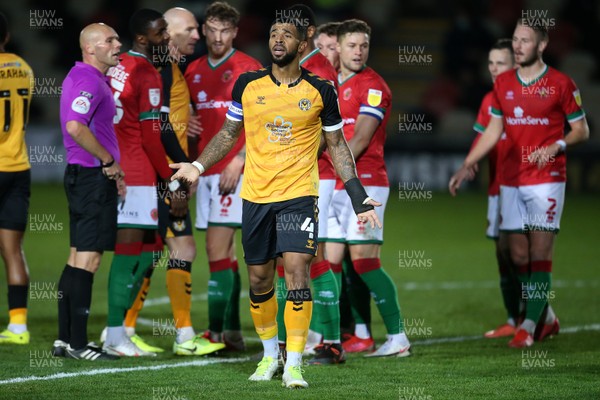 241120 - Newport County v Walsall - SkyBet League Two - Joss Labadie of Newport County