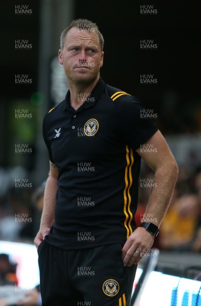 270819 - Newport County v West Ham United - Carabao Cup - Newport County Manager Michael Flynn