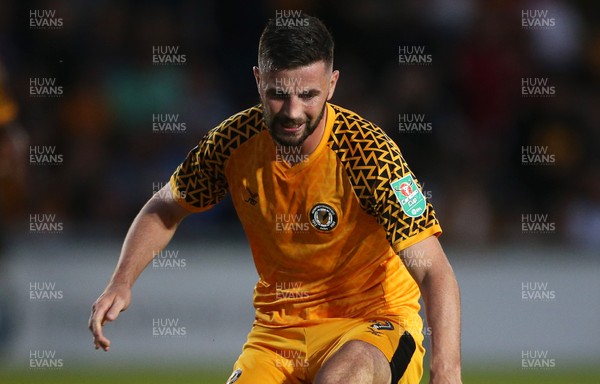 270819 - Newport County v West Ham United - Carabao Cup - A frustrated Padraig Amond of Newport County