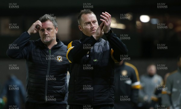 111218 - Newport County v Wrexham AFC - FA Cup Second Round Replay - Newport County Manager Michael Flynn