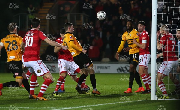 111218 - Newport County v Wrexham AFC - FA Cup Second Round Replay - Padraig Amond of Newport County scores a goal