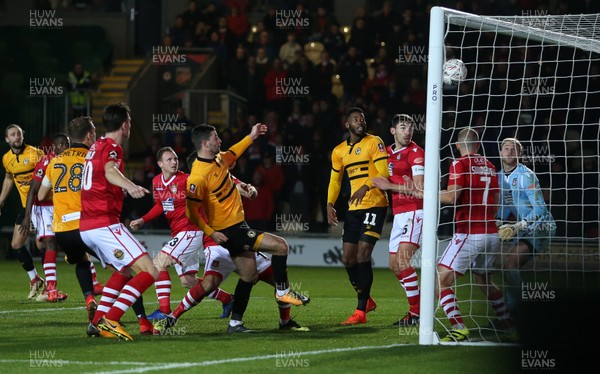 111218 - Newport County v Wrexham AFC - FA Cup Second Round Replay - Padraig Amond of Newport County scores a goal