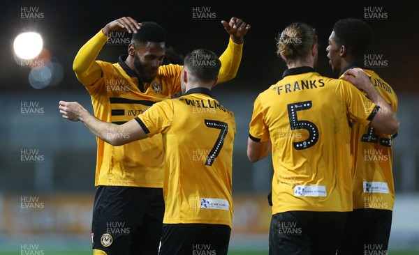 111218 - Newport County v Wrexham AFC - FA Cup Second Round Replay - Jamille Matt of Newport County celebrates scoring a goal