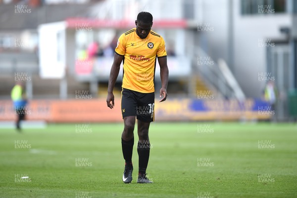 090917 - Newport County v Wycombe Wanderers - SkyBet League 2 - Frank Nouble of Newport County at the end of the game