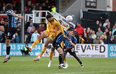 171026 - Newport County v York City, SkyBet League Two - Kion Etete of Newport County scores a goal