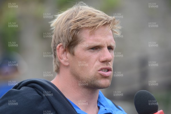 310713 - Newport-Gwent Dragons Kit Launch -Dragons new signing T Rhys Thomas